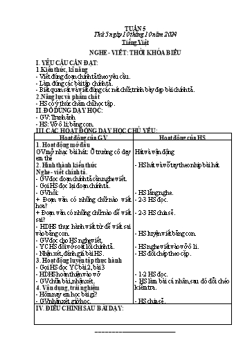 Giáo án các môn 2 - Tuần 5 - Năm học 2024-2025 - Mai Thị Thuận