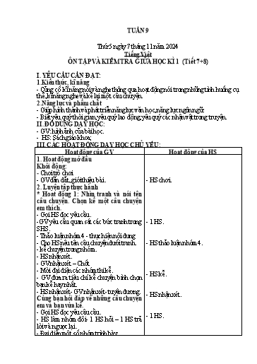 Giáo án các môn 2 - Tuần 9 - Năm học 2024-2025 - Mai Thị Thuận