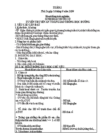 Giáo án các môn Lớp 2 - Tuần 2 - Năm học 2024-2025