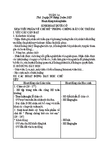Kế hoạch bài dạy các môn Lớp 2 (Kết nối tri thức) - Tuần 24 - Năm học 2024-2025 - Mai Thị Thuận