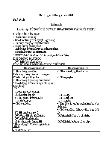 Kế hoạch bài dạy các môn Lớp 2 - Tuần 1 - Năm học 2024-2025 - Đoàn Thị Hường