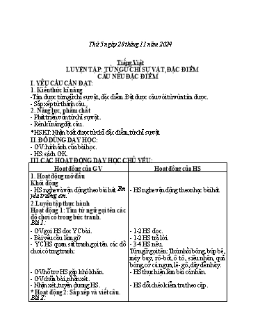 Kế hoạch bài dạy các môn Lớp 2 - Tuần 12 - Năm học 2024-2025 - Đoàn Thị Hường