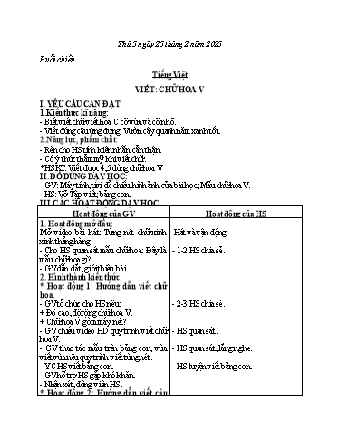 Kế hoạch bài dạy các môn Lớp 2 - Tuần 24 - Năm học 2024-2025 - Đoàn Thị Hường