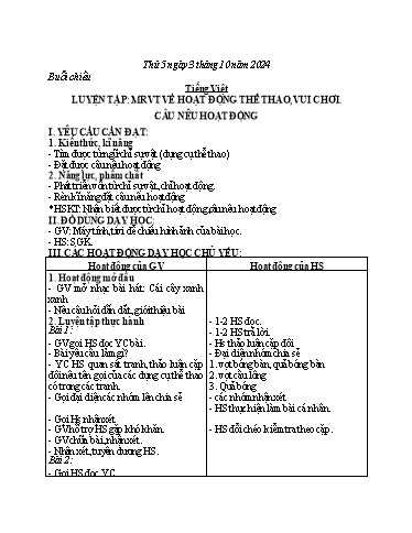 Kế hoạch bài dạy các môn Lớp 2 - Tuần 4 - Năm học 2024-2025 - Đoàn Thị Hường