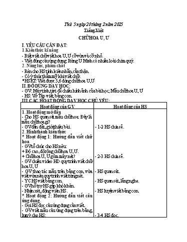 Kế hoạch bài dạy Tiếng Việt + Toán + Giáo dục thể chất 2 - Tuần 23 - Năm học 2024-2025