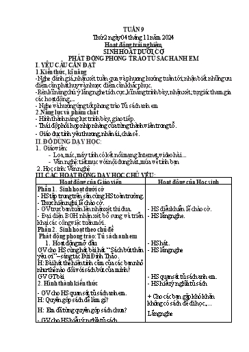 Kế hoạch bài dạy Tiếng Việt + Toán + Hoạt động trải nghiệm 2 - Tuần 9 - Năm học 2024-2025